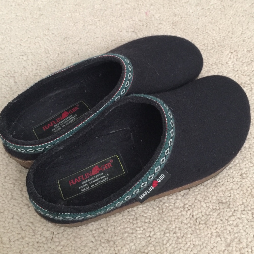 Navy Haflinger Clogs/Slippers- Size 37